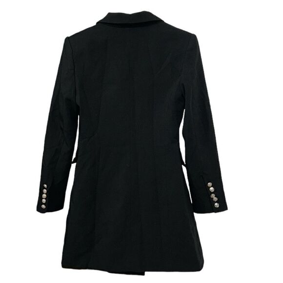 Lulu's Black Double Breasted Coat Dress(Size Small) - Picture 6 of 12
